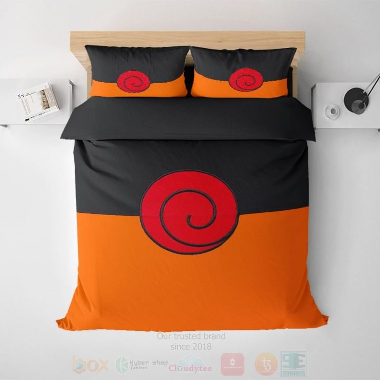 Naruto-Uzamaki-Clan-Emblem-Embossed-Naruto-Bedding-Set-1
