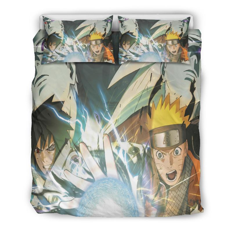 Naruto Vs Sasuke Duvet Cover and Pillowcase Set Bedding Set 24 Naruto Vs Sasuke Duvet Cover and Pillowcase Set Bedding Set 24