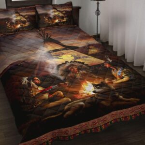 Native America Pow Wow Quilt Bedding Set