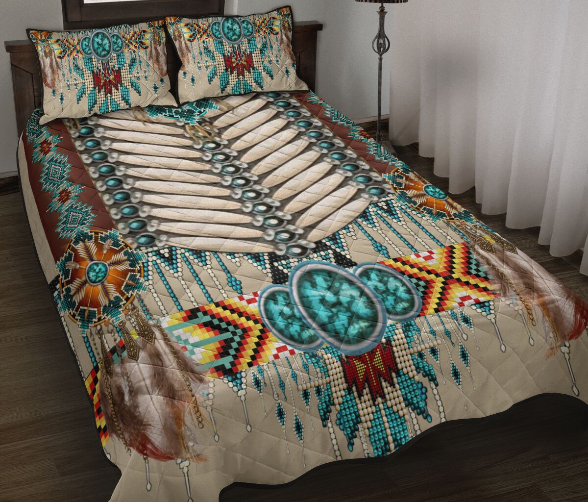 Native American Symbols All Over Printed Bedding Set Native American Symbols All Over Printed Bedding Set