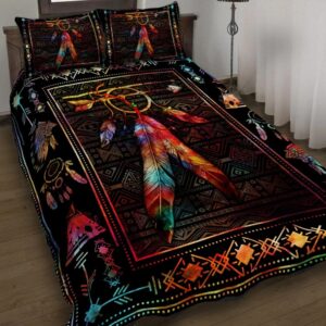 Native Feather Dreamcatcher Quilt Bedding Set