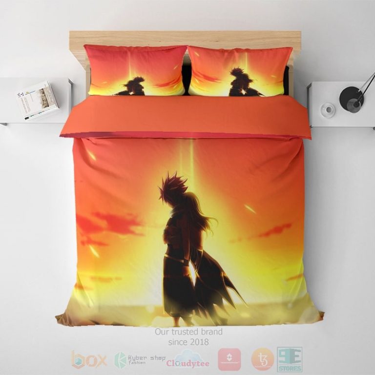 Natsu-Lucy-Love-Reversible-Embossed-Scenery-Fairy-Tail-Bedding-Set-1