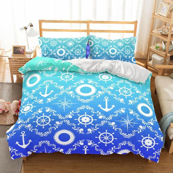 Natural Scenery Ship’S Anchor s Duvet Cover and Pillowcase Set Bedding Set Natural Scenery Ship’S Anchor s Duvet Cover and Pillowcase Set Bedding Set