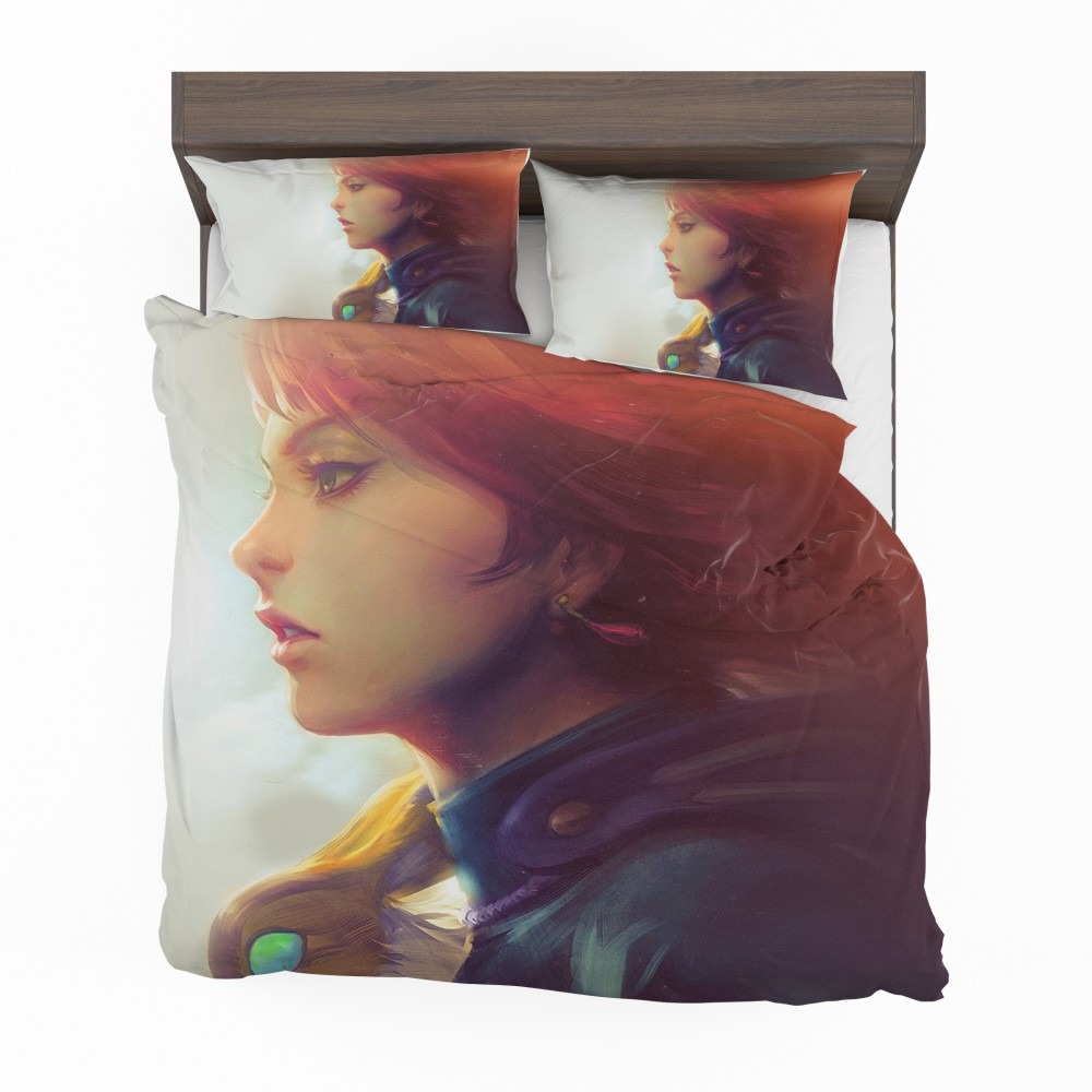 Nausicaa-of-the-Valley-of-the-Wind-Movie-Girl-Red-Hair-Bedding-Set-1