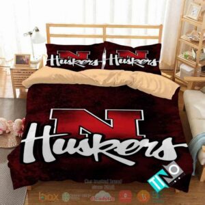 Nebraska Cornhuskers Ncaa Logo Red Bedding Set