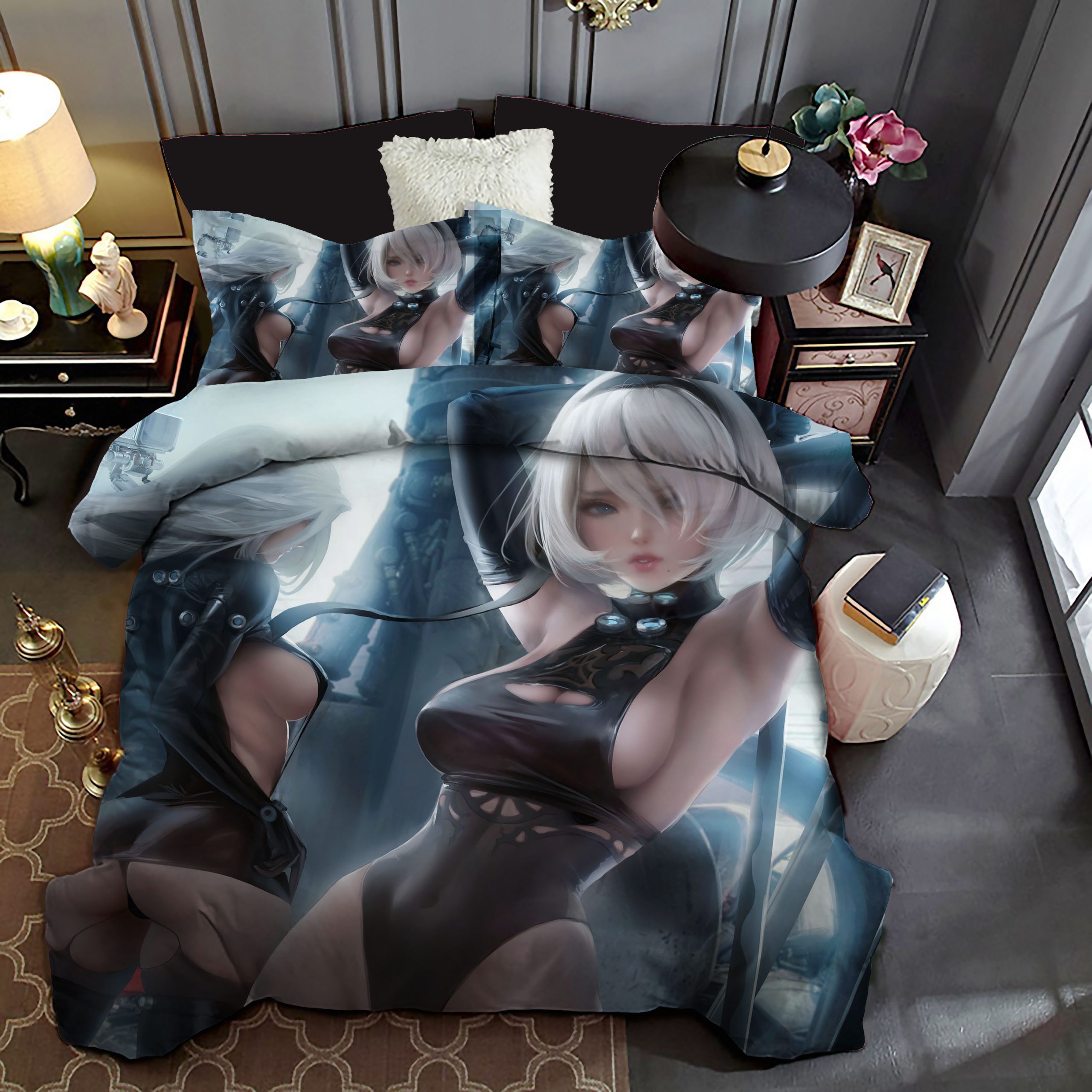 Neil Mechanical 2 Duvet Cover and Pillowcase Set Bedding Set Neil Mechanical 2 Duvet Cover and Pillowcase Set Bedding Set