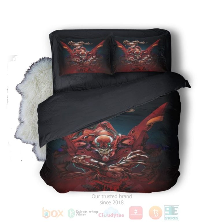 Neon-Genesis-Evangelion-Asuka-Eva-02-Evangelion-Neon-Genesis-Mecha-Evangelion-Bedding-Set-1