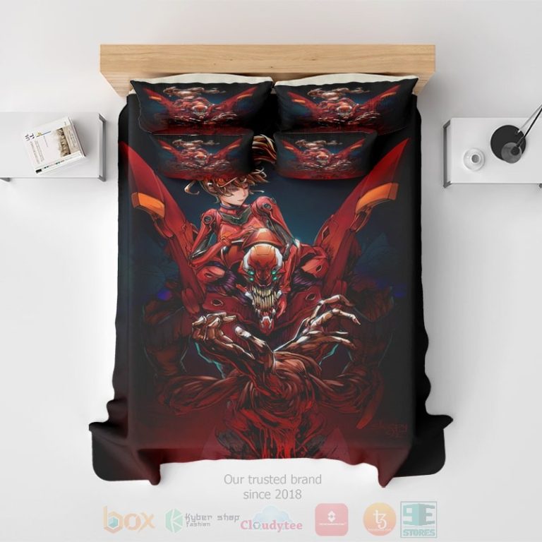 Neon-Genesis-Evangelion-Asuka-Eva-02-Evangelion-Neon-Genesis-Mecha-Evangelion-Bedding-Set-2