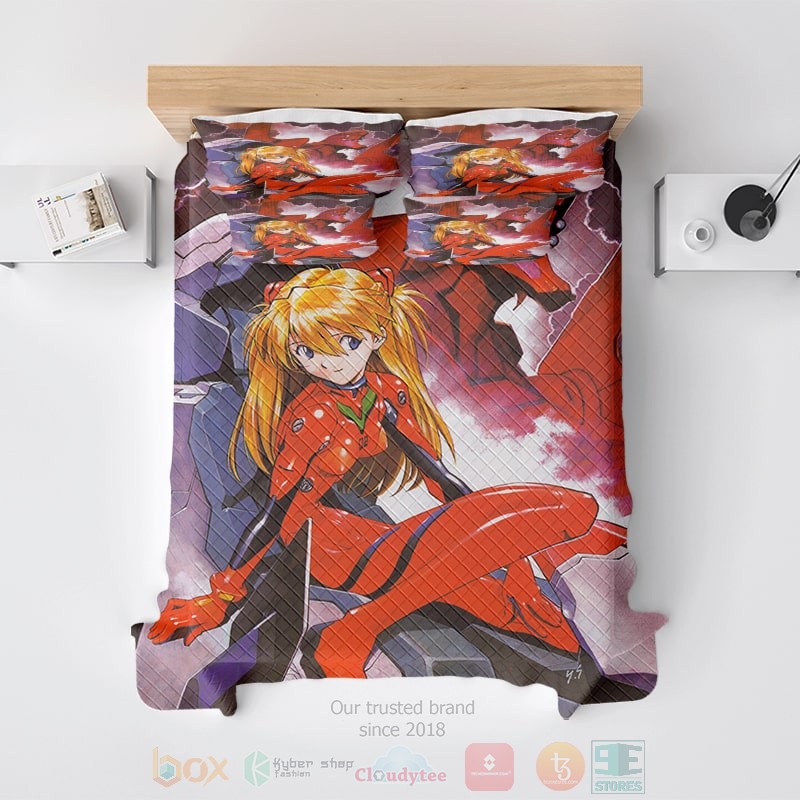 Neon Genesis Evangelion Double Evangelion Bedding Set Neon Genesis Evangelion Double Evangelion Bedding Set