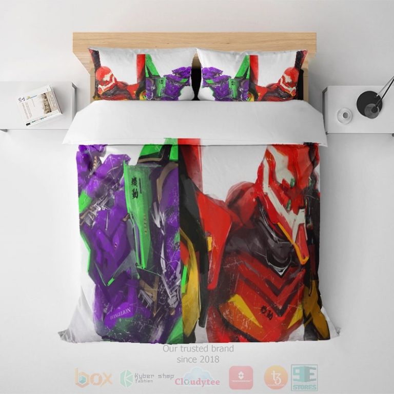 Neon-Genesis-Evangelion-Space-Blend-Evangelion-Mecha-Anime-Bedding-Set-1