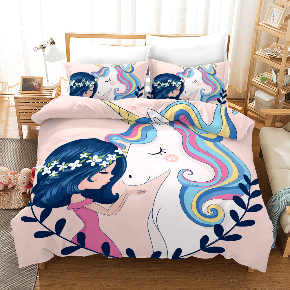 New Unicorn 5 Duvet Cover and Pillowcase Set Bedding Set New Unicorn 5 Duvet Cover and Pillowcase Set Bedding Set
