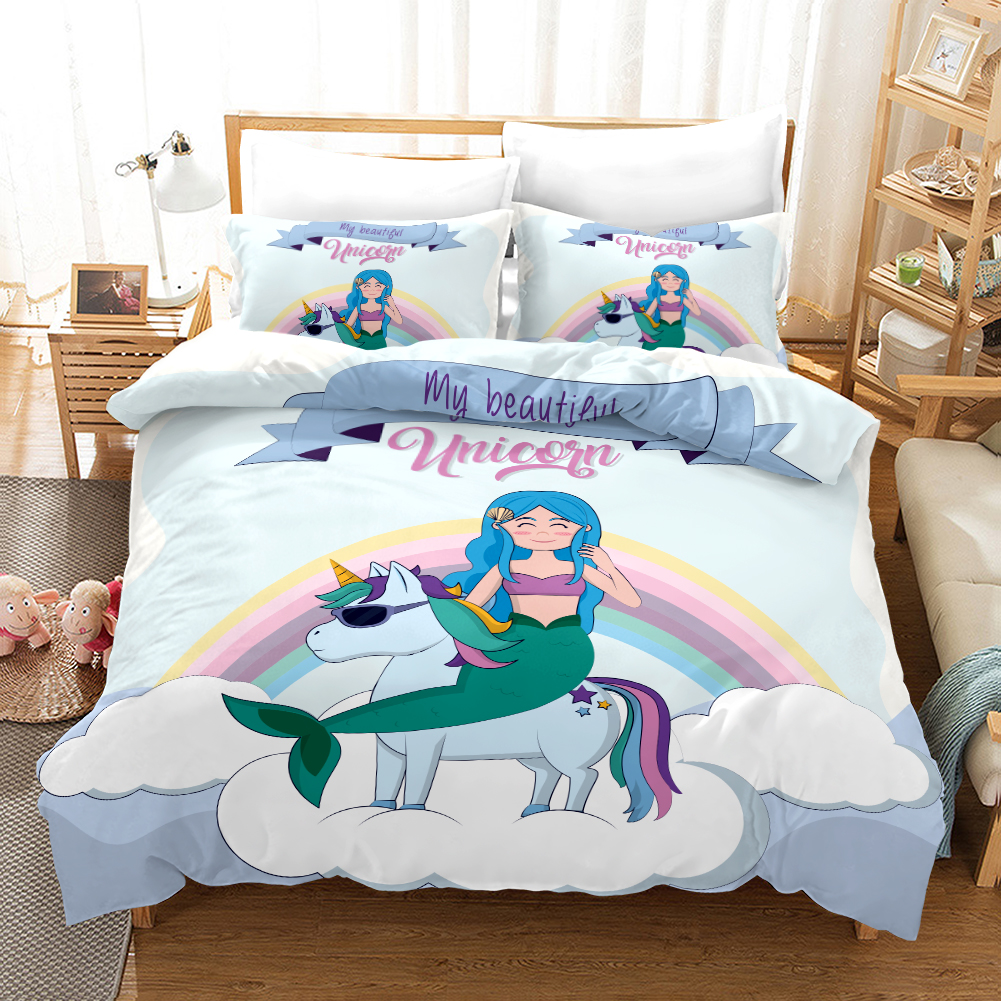 New Unicorn 7 Duvet Cover and Pillowcase Set Bedding Set New Unicorn 7 Duvet Cover and Pillowcase Set Bedding Set