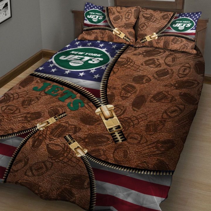 New-York-Jets-Nfl-American-Flag-Leather-Pattern-Bedding-Set-1