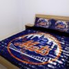 New York Mets Duvet Cover and Pillowcase Set Bedding Set 1001