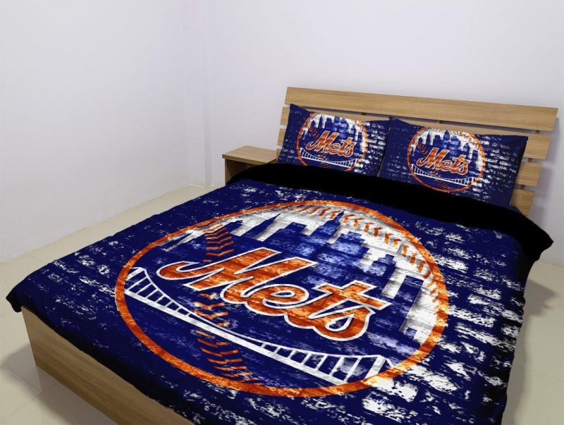 New York Mets Duvet Cover and Pillowcase Set Bedding Set 1001 New York Mets Duvet Cover and Pillowcase Set Bedding Set 1001