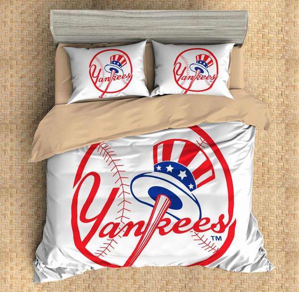 New York Yankees Duvet Cover and Pillowcase Set Bedding Set 518 New York Yankees Duvet Cover and Pillowcase Set Bedding Set 518