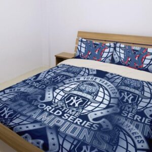 New York Yankees Duvet Cover and Pillowcase Set Bedding Set 999