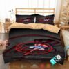 New York Yankees Mlb Logo Grey Bedding Set