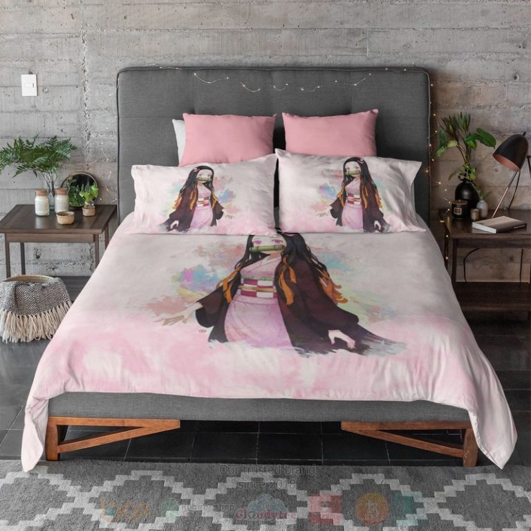 Nezuko-Demon-Color-Glow-Demon-Slayer-Kimetsu-No-Yaiba-Bedding-Set-2