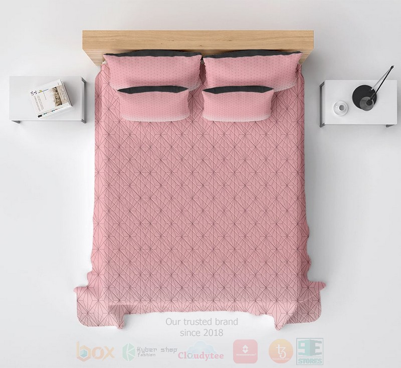 Nezuko Kamado Pink Pattern Demon Slayer Kimetsu No Yaiba Bedding Set Nezuko Kamado Pink Pattern Demon Slayer Kimetsu No Yaiba Bedding Set