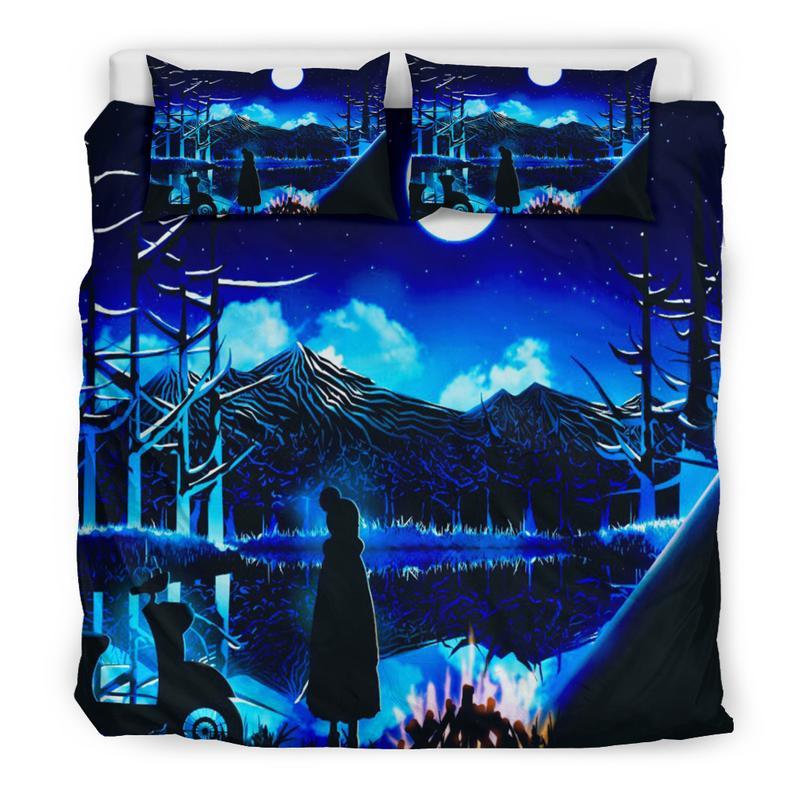 Night Lake Duvet Cover and Pillowcase Set Bedding Set Night Lake Duvet Cover and Pillowcase Set Bedding Set