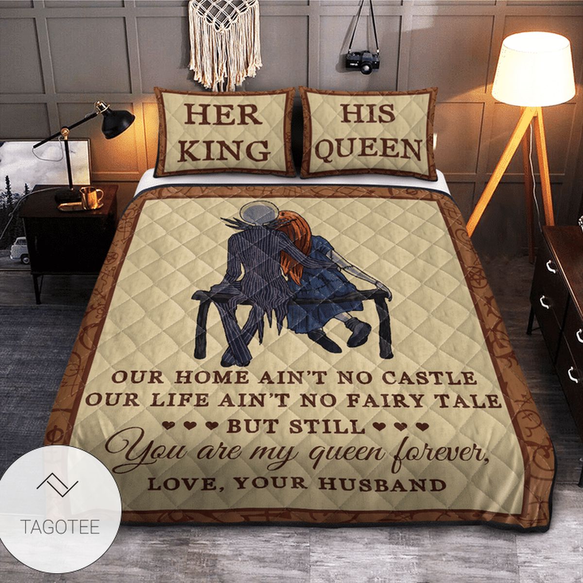 Nightmare Our Home Ain’T No Castle Quilt Bedding Set- Nightmare Our Home Ain’T No Castle Quilt Bedding Set-