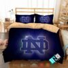 Notre Dame Fighting Irish Ncaa Logo Purple Bedding Set