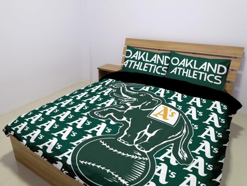Oakland Athletics Duvet Cover and Pillowcase Set Bedding Set 1024 Oakland Athletics Duvet Cover and Pillowcase Set Bedding Set 1024