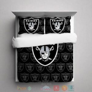 Oakland Raiders Nfl Logo Bedding Set
