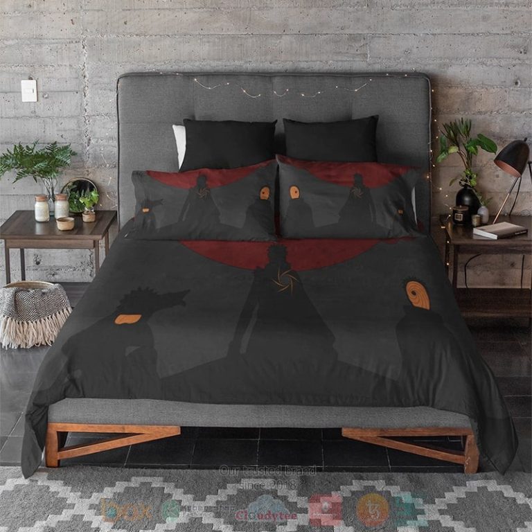 Obito-Uchiha-Akatsuki-Evolution-Akatsuki-Clouds-Printed-Naruto-Bedding-Set-2