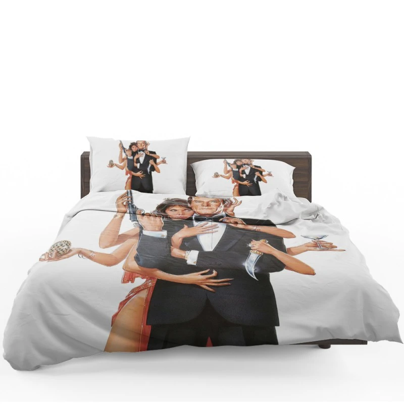 Octopussy Movie James Bond Roger Moore Maud Adams Bedding Set Octopussy Movie James Bond Roger Moore Maud Adams Bedding Set