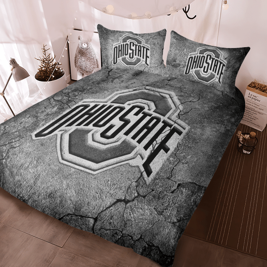 Ohio-State-Buckeyes-Art-Crack-Bedding-Set-1
