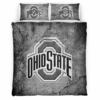Ohio State Buckeyes Art Crack Bedding Set