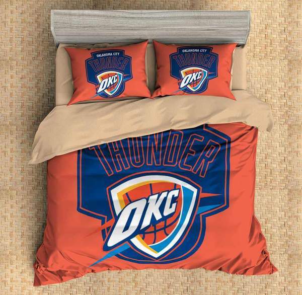 Oklahoma City Thunder Duvet Cover and Pillowcase Set Bedding Set Oklahoma City Thunder Duvet Cover and Pillowcase Set Bedding Set