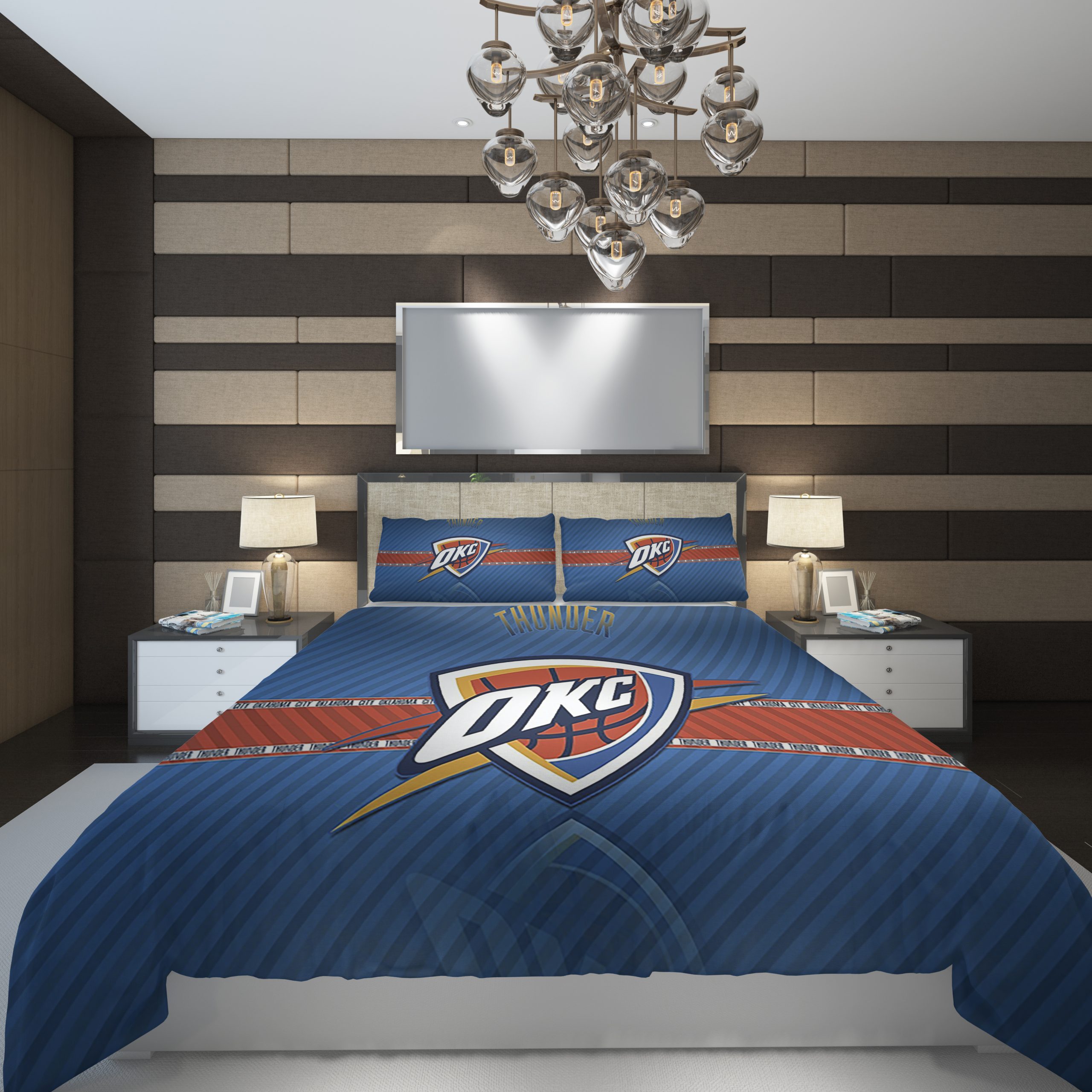 Oklahoma City Thunder NBA Basketball ize Duvet Cover and Pillowcase Set Bedding Set Oklahoma City Thunder NBA Basketball ize Duvet Cover and Pillowcase Set Bedding Set