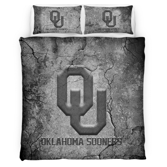 Oklahoma Sooners Art Crack Bedding Set Oklahoma Sooners Art Crack Bedding Set