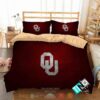 Oklahoma Sooners Ncaa Logo Red Bedding Set