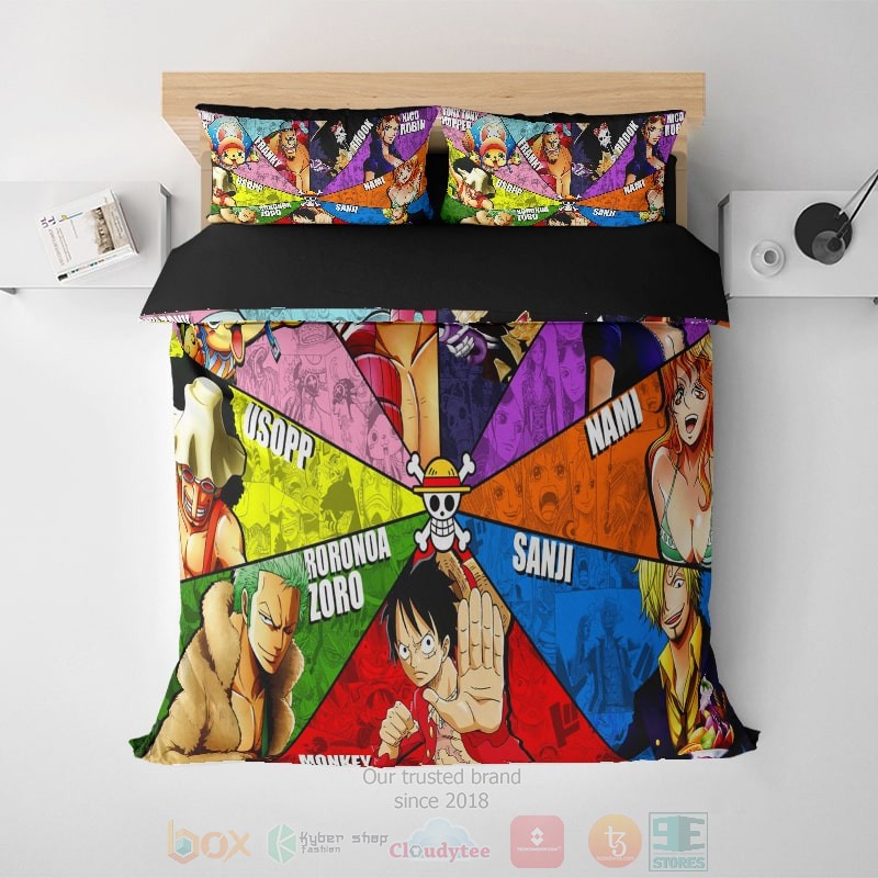 One Piece All Heroes Ultra Soft Solid Anime Bedding Set One Piece All Heroes Ultra Soft Solid Anime Bedding Set