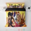 One Piece Golden Glow Modern Pattern Stitched Bedding Set