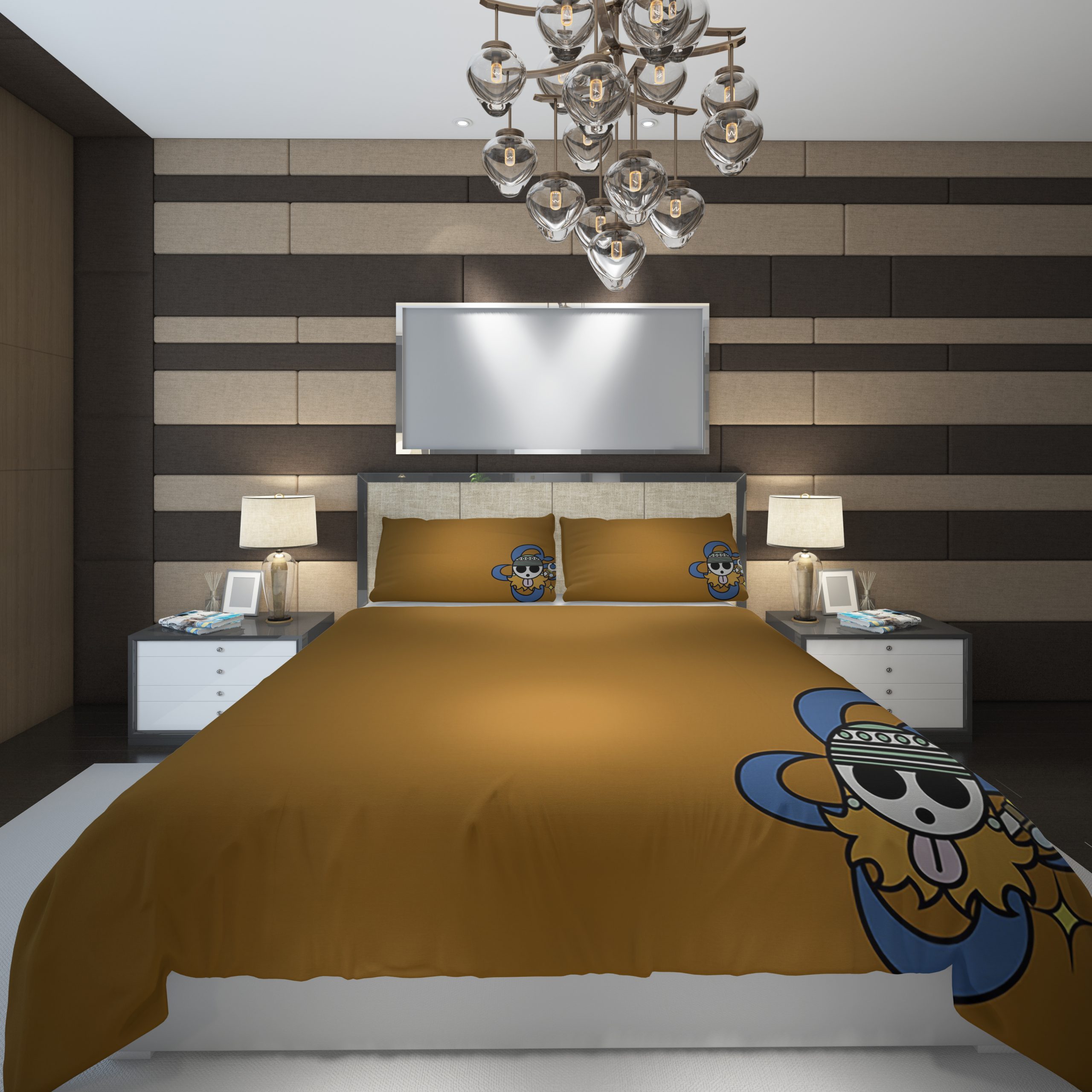 One Piece Logo Nami Duvet Cover and Pillowcase Set Bedding Set One Piece Logo Nami Duvet Cover and Pillowcase Set Bedding Set