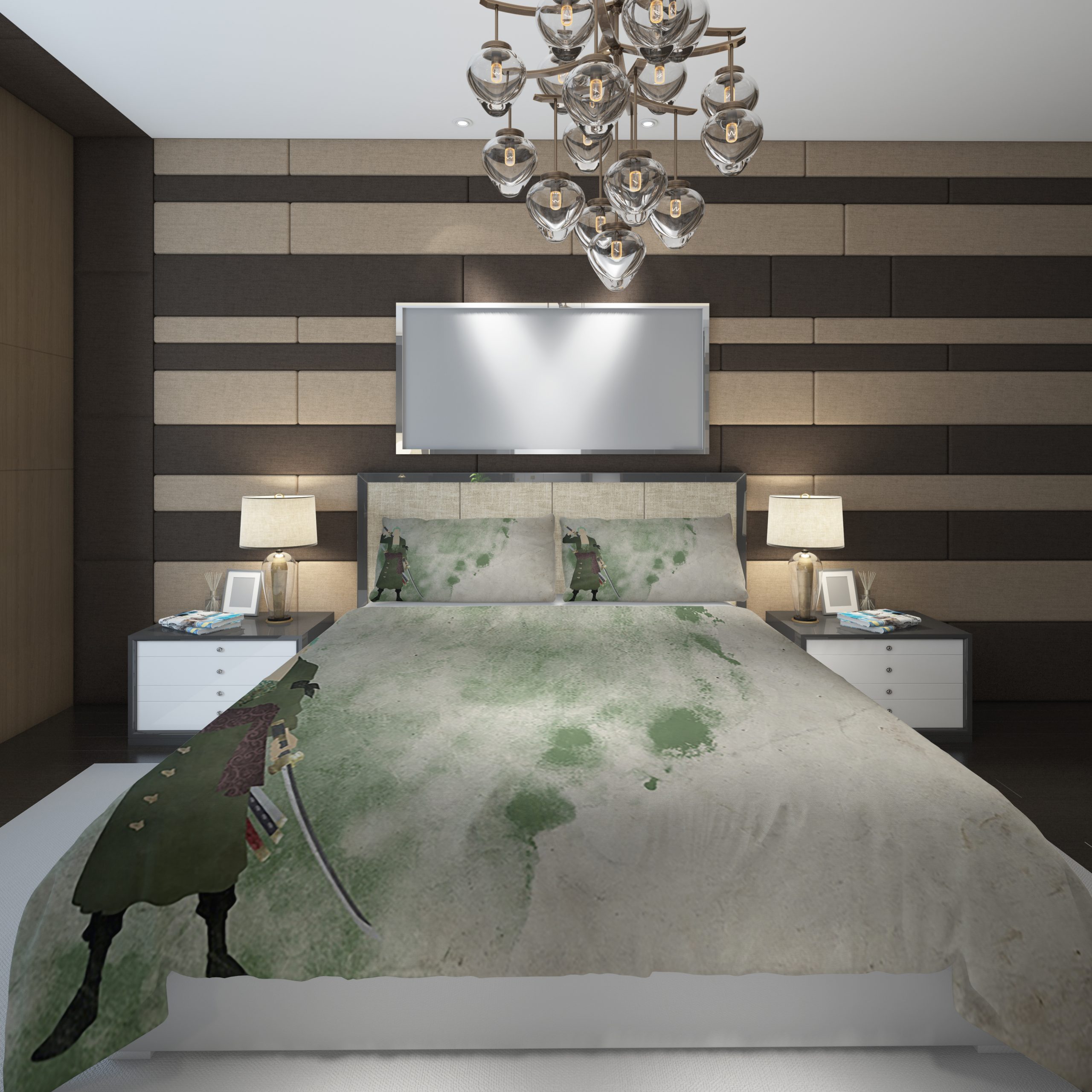 One Piece Minimal Zoro Duvet Cover and Pillowcase Set Bedding Set One Piece Minimal Zoro Duvet Cover and Pillowcase Set Bedding Set