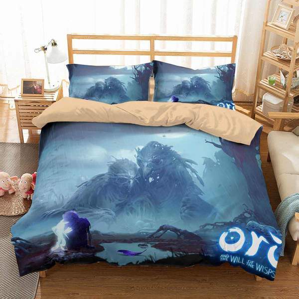 Ori And The Will Of The Wisps Duvet Cover and Pillowcase Set Bedding Set Ori And The Will Of The Wisps Duvet Cover and Pillowcase Set Bedding Set