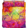 Ornament Purple Duver Duvet Cover and Pillowcase Set Bedding Set