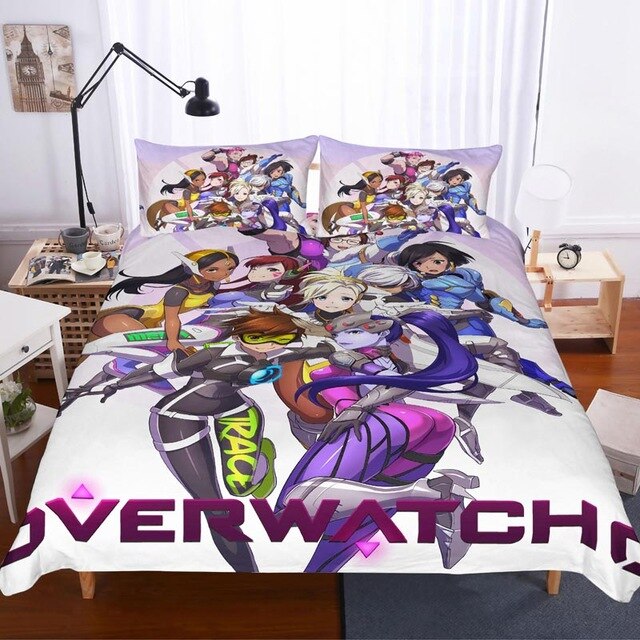 Overwatch 2213 Duvet Cover and Pillowcase Set Bedding Set Overwatch 2213 Duvet Cover and Pillowcase Set Bedding Set
