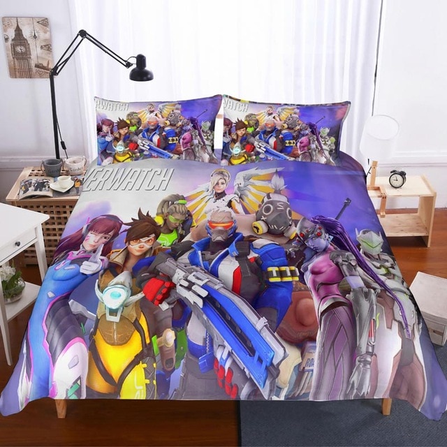 Overwatch 2215 Duvet Cover and Pillowcase Set Bedding Set Overwatch 2215 Duvet Cover and Pillowcase Set Bedding Set