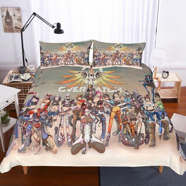 Overwatch 2216 Duvet Cover and Pillowcase Set Bedding Set Overwatch 2216 Duvet Cover and Pillowcase Set Bedding Set