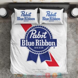 Pabst Blue Ribbon Drinking Bedding Set