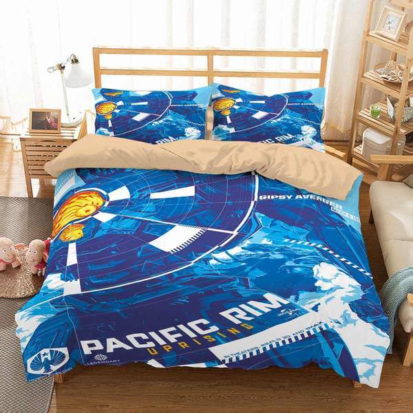 Pacific Rim Uprising 3 Duvet Cover and Pillowcase Set Bedding Set Pacific Rim Uprising 3 Duvet Cover and Pillowcase Set Bedding Set