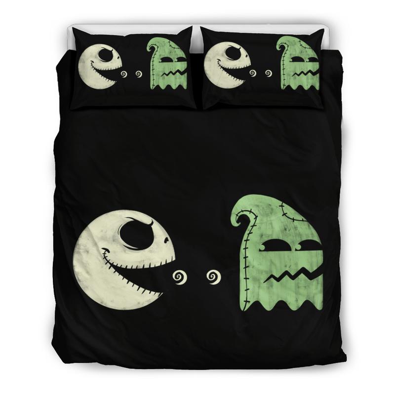 Pacman Jack Skellington Duvet Cover and Pillowcase Set Bedding Set Pacman Jack Skellington Duvet Cover and Pillowcase Set Bedding Set