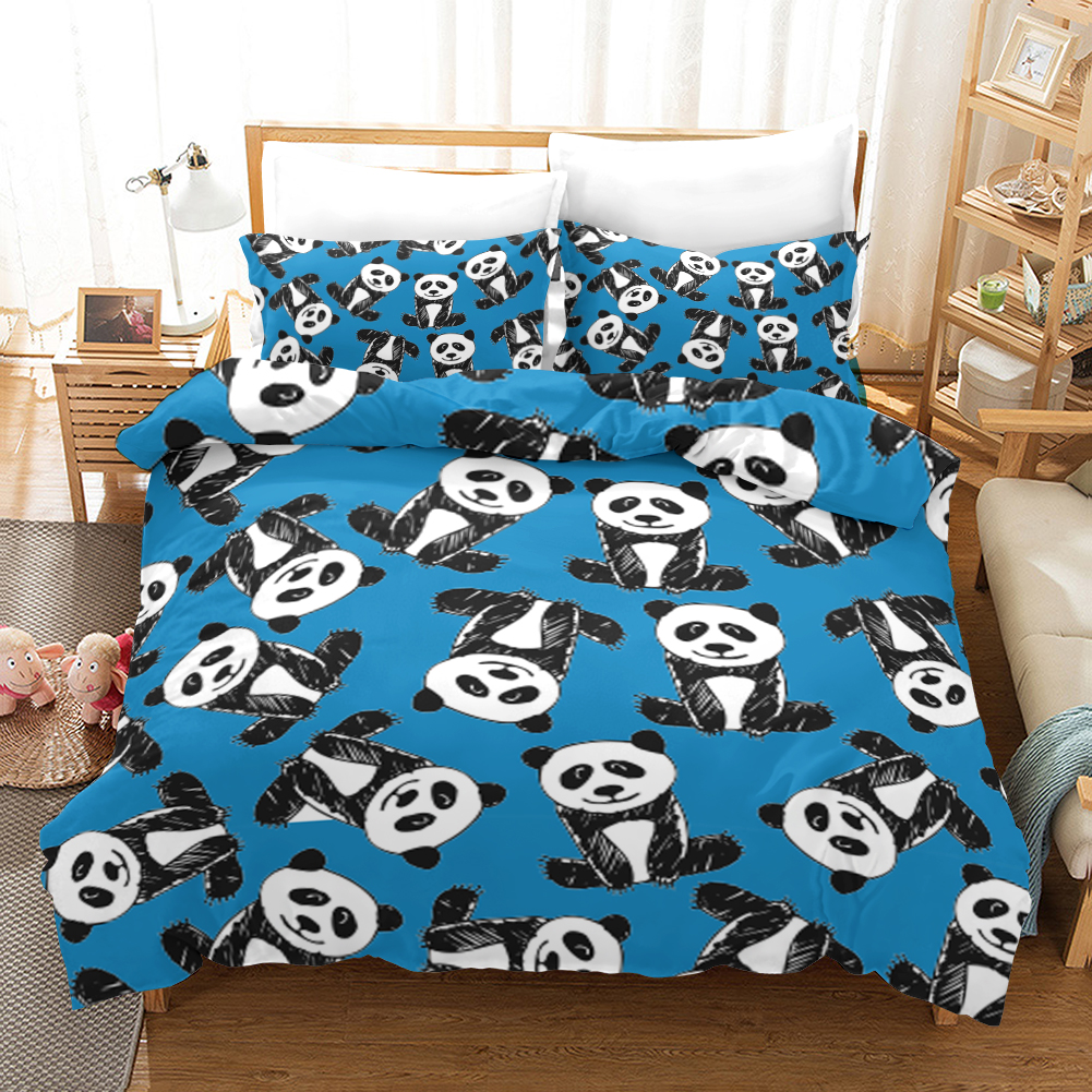 Panda Duvet Cover and Pillowcase Set Bedding Set Panda Duvet Cover and Pillowcase Set Bedding Set